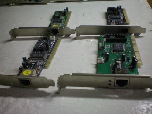 Tarjetas de red y  moden para puerto PCI