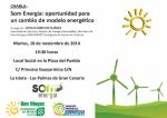 Charla.   Som Energía: oportunidad para un cambio de modelo energético